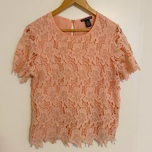 NEW Chelsea and Theodore Eyelit pink top